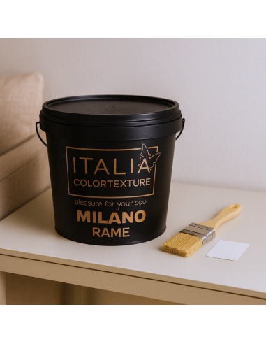 Decorativo Murale Milano Interni Colore Rame Effetto Seta Riflessi Perlescenti