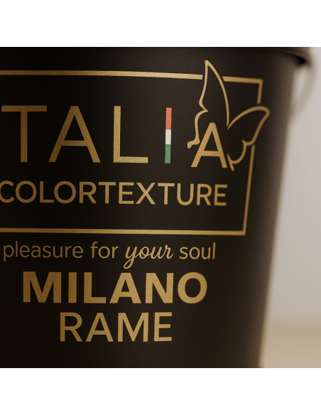 Decorativo Murale Milano Interni Colore Rame Effetto Seta Riflessi Perlescenti