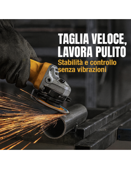 Disco Taglio Abrasivo Professionale Lavorazioni Metallo Acciaio Inox 115x1,2 mm