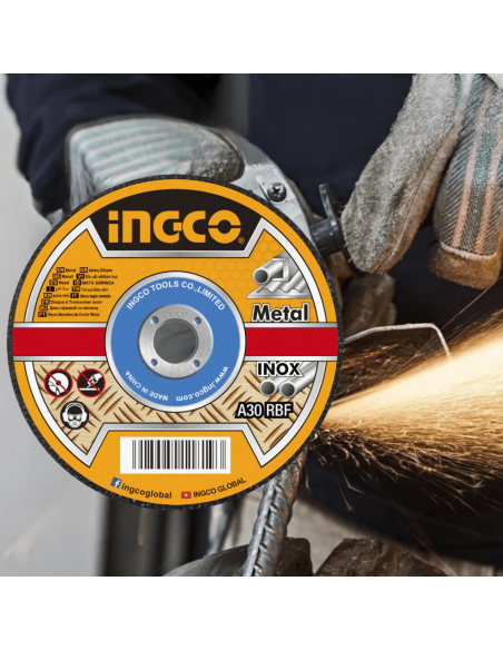 Disco Taglio Abrasivo Professionale Lavorazioni Metallo Acciaio Inox 115x1,2 mm