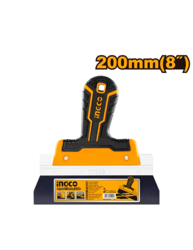 Spatola Larga Alluminio Lama Inox 200mm Finitura Nastro Cartongesso Professionale