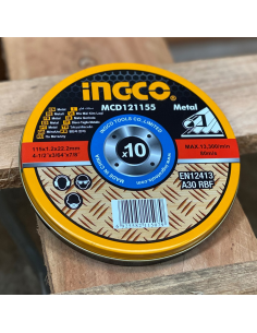 Disco Taglio Professionale Lavorazioni Metallo Acciaio Inox 115x1,2 mm 10 Pezzi 2