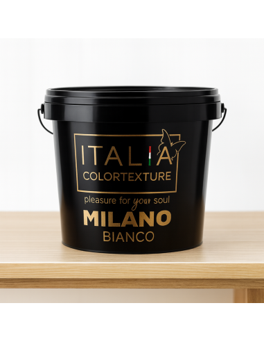 Decorativo Murale Milano Interni Colore Bianco Effetto Seta Riflessi Perlescenti