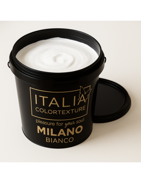 Decorativo Murale Milano Interni Colore Bianco Effetto Seta Riflessi Perlescenti