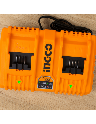 Kit Pack Pro Caricabatterie Doppio Rapido 4Ah + 2 Batterie 20V  5 Ah 2 Ah 