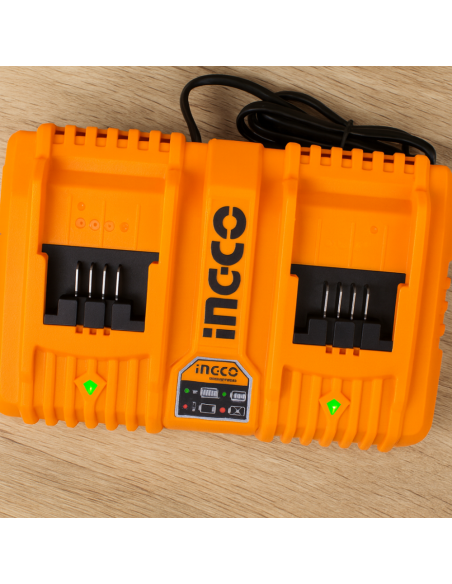 Kit Pack Pro Caricabatterie Doppio Rapido 4Ah + 2 Batterie 20V  5 Ah 2 Ah 