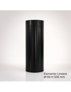 Tubo Lineare Arredo Canale Da Fumo Stufa A Pellet Sistema Scarico Diametro 150mm 2