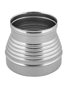 Aumento Canna Fumaria Acciaio Inox Mono Parete Sp. 0,5 mm Finitura BA Lucida