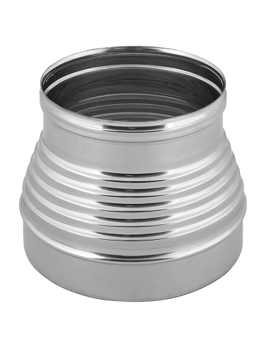 Aumento Canna Fumaria Acciaio Inox Mono Parete Sp. 0,5 mm Finitura BA Lucida