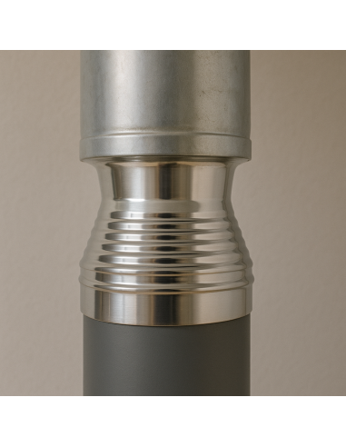 Aumento Canna Fumaria Acciaio Inox Mono Parete Sp. 0,5 mm Finitura BA Lucida