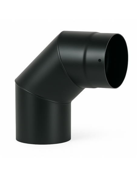 Curva a 90° Elemento Angolare Modifica Sezione Canale Fumo Stufa Pellet