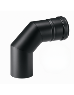 Curva 90° Modifica Direzione Canale Fumo Diametro 80 mm Sp. 1,2 mm Stufa Pellet