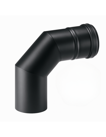 Curva 90° Modifica Direzione Canale Fumo Diametro 80 mm Sp. 1,2 mm Stufa Pellet