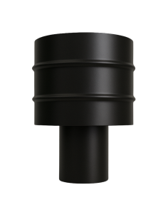 Fumaiolo 4 Venti Acciaio Al Carbonio Verniciato Spessore 1,2 Mm Diametro 80 Per Stufa Pellet