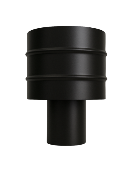 Fumaiolo 4 Venti Acciaio Al Carbonio Verniciato Spessore 1,2 Mm Diametro 80 Per Stufa Pellet