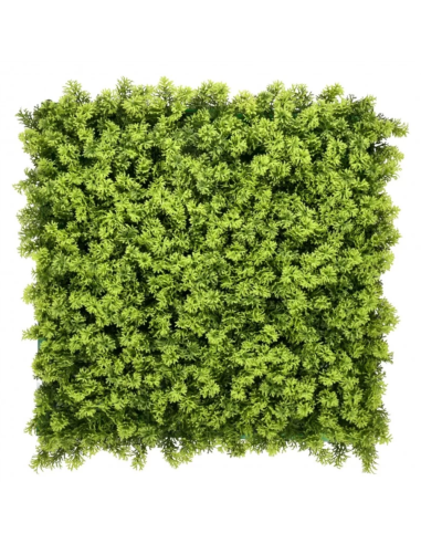 Pannello Decorativo Siepe Artificiale Interni Esterni 50 x 50 x h3 cm Lichene 