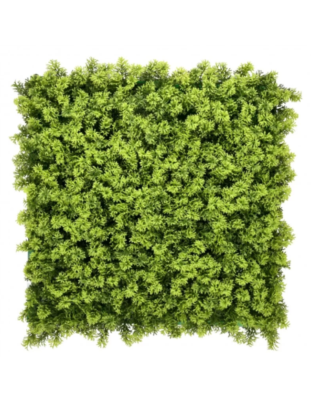 Pannello Decorativo Siepe Artificiale Interni Esterni 50 x 50 x h3 cm Lichene 