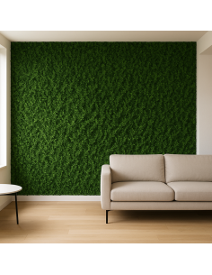 Pannello Decorativo Siepe Artificiale Interni Esterni 50 x 50 x h3 cm Felce  