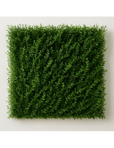Pannello Decorativo Siepe Artificiale Interni Esterni 50 x 50 x h3 cm Felce  
