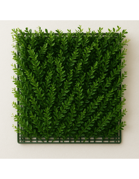 Pannello Decorativo Siepe Artificiale Interni Esterni 50 x 50 x h3 cm Felce  