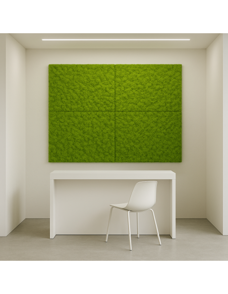 Pannello Decorativo Siepe Artificiale Interni Esterni 50 x 50 x h3 cm Muschio  
