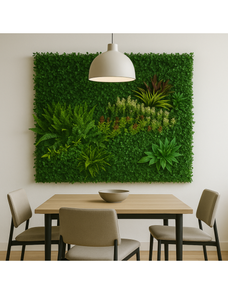 Pannello Decorativo Siepe Artificiale Interni Esterni 100 x 100 x h5 cm Spring