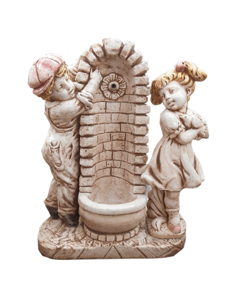 Fontana Calcestruzzo Cemento Senza Rubinetto 75x35xH.91cm Modello Bimbo Bimba