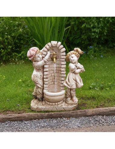 Fontana Calcestruzzo Cemento Senza Rubinetto 75x35xH.91cm Modello Bimbo Bimba