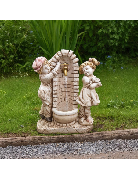 Fontana Calcestruzzo Cemento Senza Rubinetto 75x35xH.91cm Modello Bimbo Bimba
