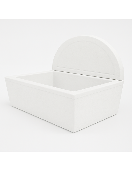 Pilozza Lavabo Calcestruzzo Cemento Serie Firenze Misure 80 x 50 x H.30 cm