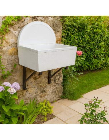 Pilozza Lavabo Calcestruzzo Cemento Serie Firenze Misure 80 x 50 x H.30 cm