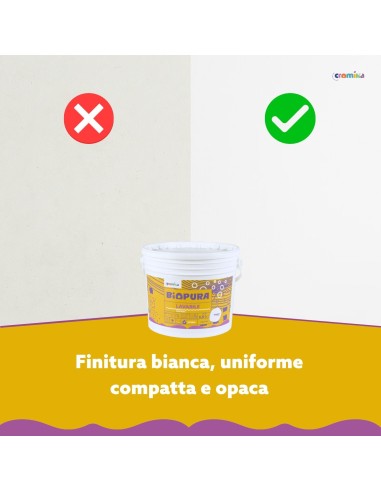 Superpittura Lavabile Traspirante Interni Alta Copertura Linea BIOPURA Cromika
