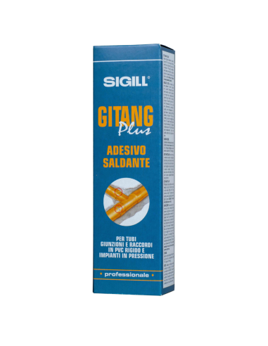 Adesivo Trasparente Gitang Plus Incollaggio Tubi Plastica Pvc A Pressione 125gr 