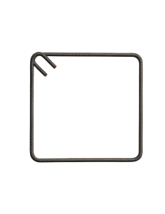 Staffa Chiusa Antisismica Armatura Ferro 35 x 35 cm Strutture Cemento 1 Pezzo
