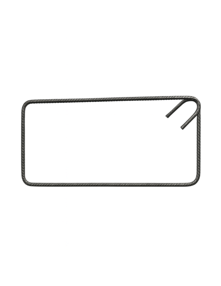 Staffa Chiusa Antisismica Armatura Ferro 20 x 50 cm Strutture Cemento 1 Pezzo - FORTUNATO