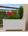 Fioriera Giardino Cemento Effetto Pietra L.100xP.35,5xH.56 cm Serie Levante