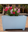 Fioriera Giardino Cemento Effetto Pietra L.100xP.30xH.60 cm Serie Ostuni
