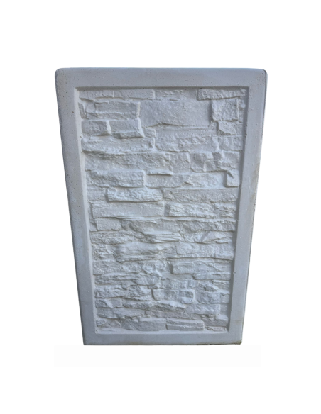 Fioriera Giardino Cemento Effetto Pietra L.100xP.40xH.60 cm Serie Stratis
