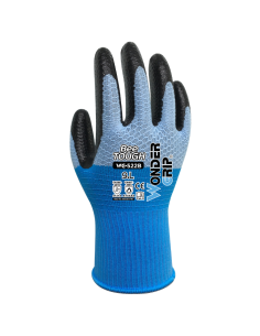 Guanti Lavoro Bee-Tough Ultraleggeri Nero Celeste Resistenza Calore  2