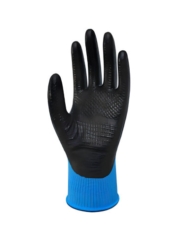 Guanti Lavoro Bee-Tough Ultraleggeri Nero Celeste Resistenza Calore 