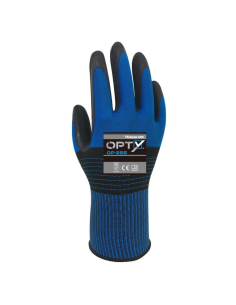Guanti Lavoro Lattice Opty Resistenza Abrasione Blu Nero   2