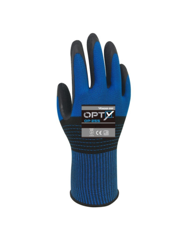 Guanti Lavoro Lattice Opty Resistenza Abrasione Blu Nero  