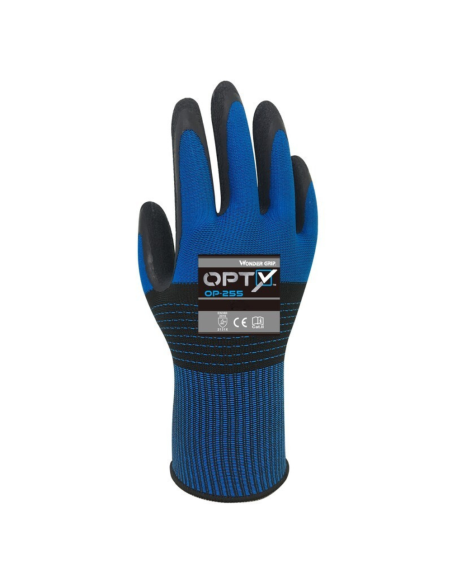Guanti Lavoro Lattice Opty Resistenza Abrasione Blu Nero  