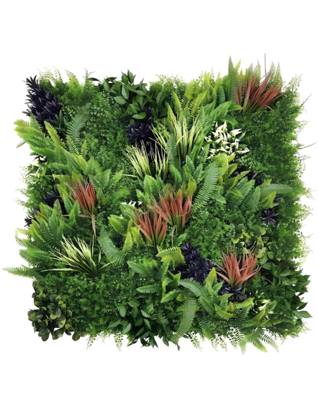Pannello Decorativo Siepe Artificiale Interni Esterni 100 x 100 x h5 cm Kenya 