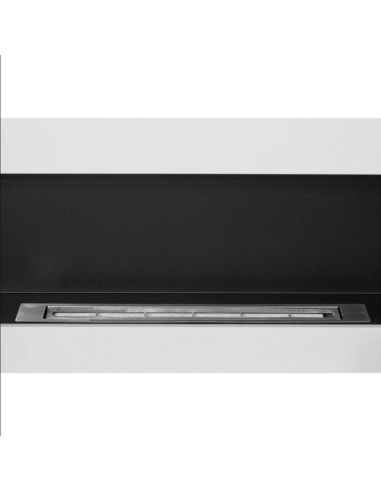 Camino Bioetanolo Siena Da Parete Bianco Design Elegante Bruciatore Acciaio Inox