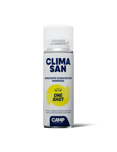 Igienizzante Monodose ClimaSan One Shot Spray Climatizzatori Abitacoli Auto Camper 200ml - CAMP