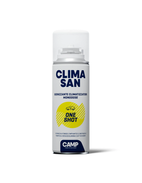 Igienizzante Monodose ClimaSan One Shot Spray Climatizzatori Abitacoli Auto Camper 200ml - CAMP