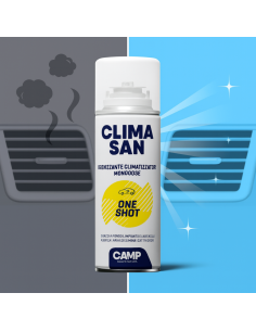 Igienizzante Monodose ClimaSan One Shot Spray Climatizzatori Abitacoli Auto Camper 200ml 2
