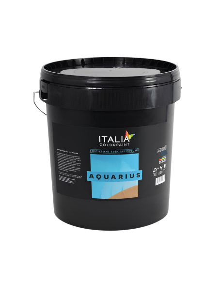 Aquarius Pittura Acrilica Piscine Cemento Colore Celeste Italia Colorpaint