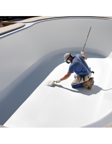 Aquarius Pittura Acrilica Piscine Cemento Colore Bianco Italia Colorpaint